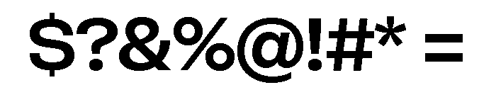 Sets Grotesk M Bold Font OTHER CHARS