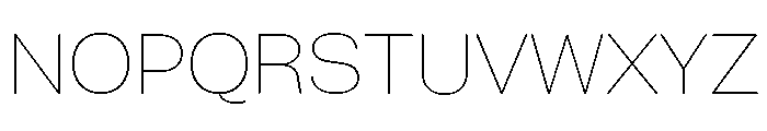 Sets Grotesk M Hairline Font UPPERCASE