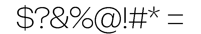 Sets Grotesk M Thin Font OTHER CHARS