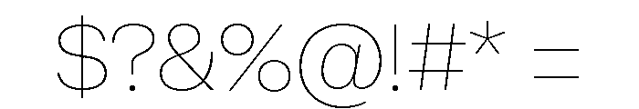 Sets Grotesk S Hairline Font OTHER CHARS