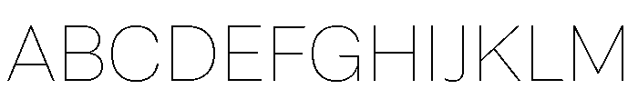 Sets Grotesk S Hairline Font UPPERCASE