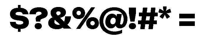 Sets Grotesk S Heavy Font OTHER CHARS