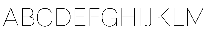Sets Grotesk XS Hairline Font UPPERCASE