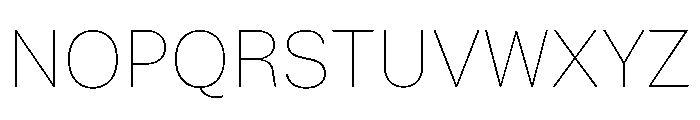 Sets Grotesk XS Hairline Font UPPERCASE