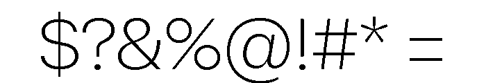 Sets Grotesk XS Thin Font OTHER CHARS
