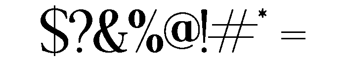 SEMIKA-Regular Font OTHER CHARS