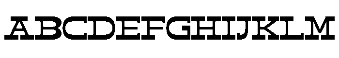 SERIOSA-Regular Font UPPERCASE