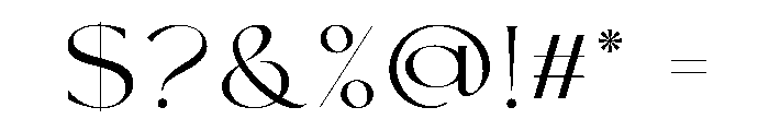 SERMO Font OTHER CHARS