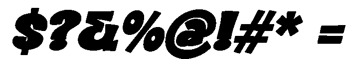 SEROMUT Slant Regular Font OTHER CHARS