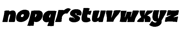 SEROMUT Slant Regular Font LOWERCASE