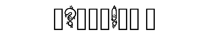 Sea Seaweed Starfish By Regular Font OTHER CHARS