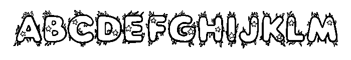 Sea Seaweed Starfish By Regular Font UPPERCASE