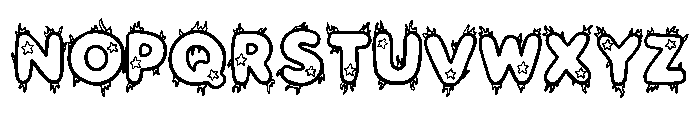 Sea Seaweed Starfish By Regular Font UPPERCASE