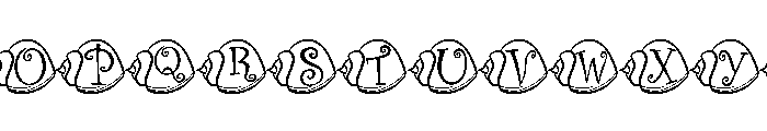 Sea shell Summer Font LOWERCASE