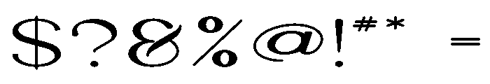 Seafont Fat Font OTHER CHARS