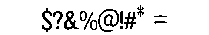 Seal Font OTHER CHARS