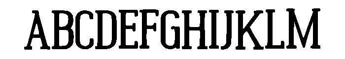 Seal Font UPPERCASE