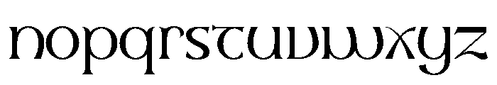 Sealgair Light Font LOWERCASE