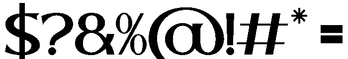 Sealgair Medium Font OTHER CHARS