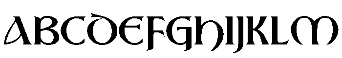 Sealgair Medium Font UPPERCASE