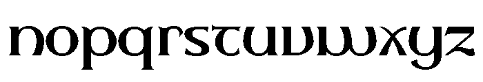 Sealgair Medium Font LOWERCASE