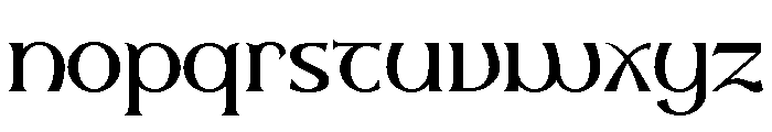 Sealgair Regular Font LOWERCASE