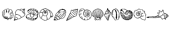 Seashell Line Set FONT
