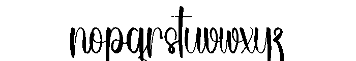 Seathink Font LOWERCASE