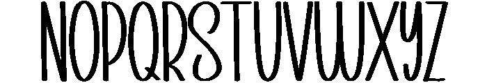 Seating Font UPPERCASE
