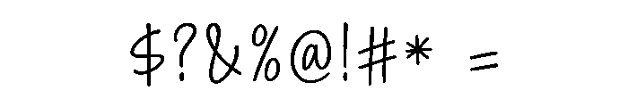 Seclusion Writing Font OTHER CHARS