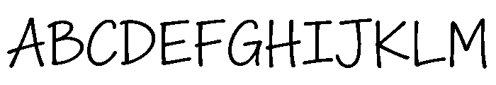Seclusion Writing Font UPPERCASE