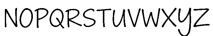 Seclusion Writing Font UPPERCASE