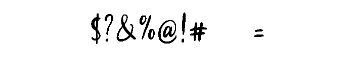 Second Mark Script Regular Font OTHER CHARS