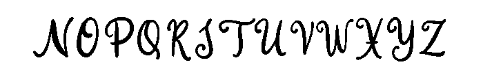Second Mark Script Regular Font UPPERCASE
