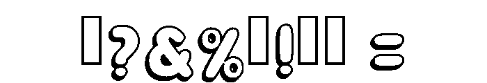 Second Outline Regular Font OTHER CHARS