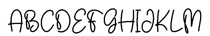 Second Regular Font UPPERCASE