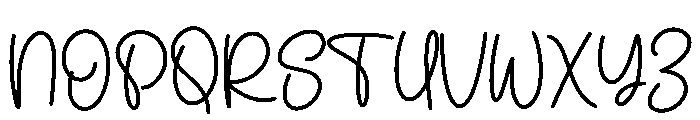 Second Regular Font UPPERCASE