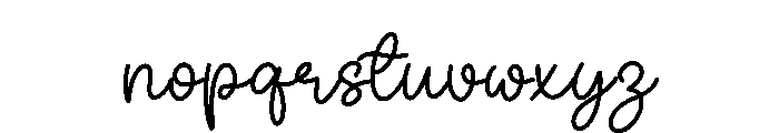 Second Regular Font LOWERCASE