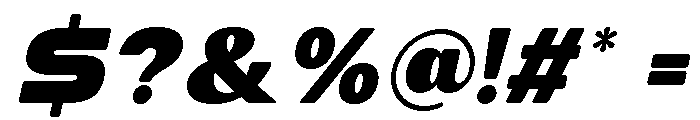 Second Time Expanded Italic Font OTHER CHARS