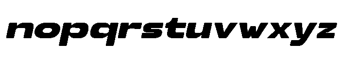 Second Time Expanded Italic Font LOWERCASE