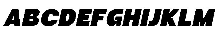 Second Time Italic Font UPPERCASE