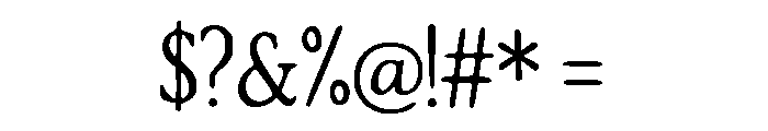 Secret Cantena Regular Font OTHER CHARS