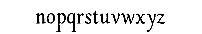 Secret Cantena Regular Font LOWERCASE
