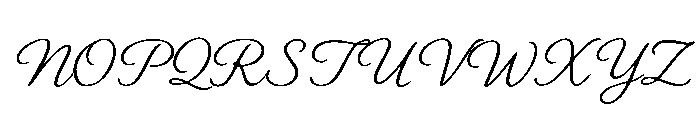 Secret Cantena Script Regular Font UPPERCASE