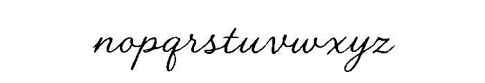 Secret Cantena Script Regular Font LOWERCASE