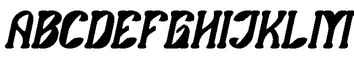 Secret Garden Bold Italic Font UPPERCASE