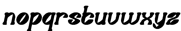 Secret Garden Bold Italic Font LOWERCASE