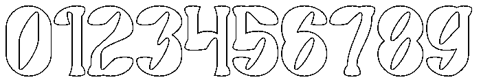 Secret Garden-Hollow Font OTHER CHARS