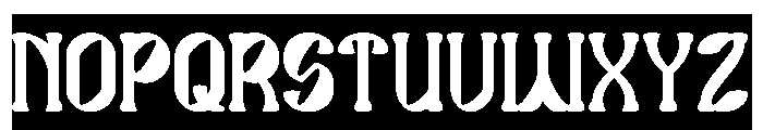 Secret Garden-Inverse Font UPPERCASE