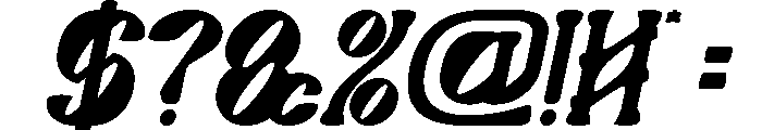 Secret Garden Italic Font OTHER CHARS